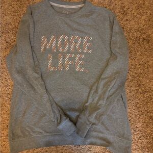 Orangetheory Gray 'More Life' Women's Sweater